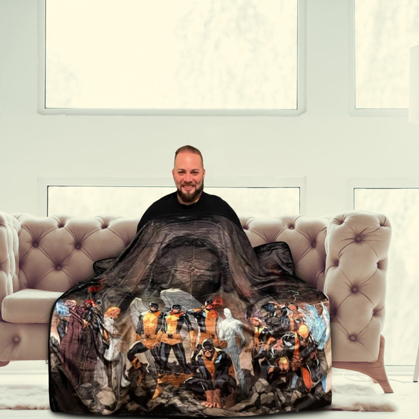 Marvel X-Men X-Force Fleece Softest Throw Blanket| Measures 60 x 45 Inches