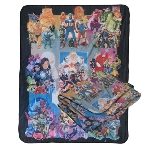 Marvel 80th Anniversary Softest Comfy Throw Blanket For Adults & Kids, Measures 60 X 45 Inches