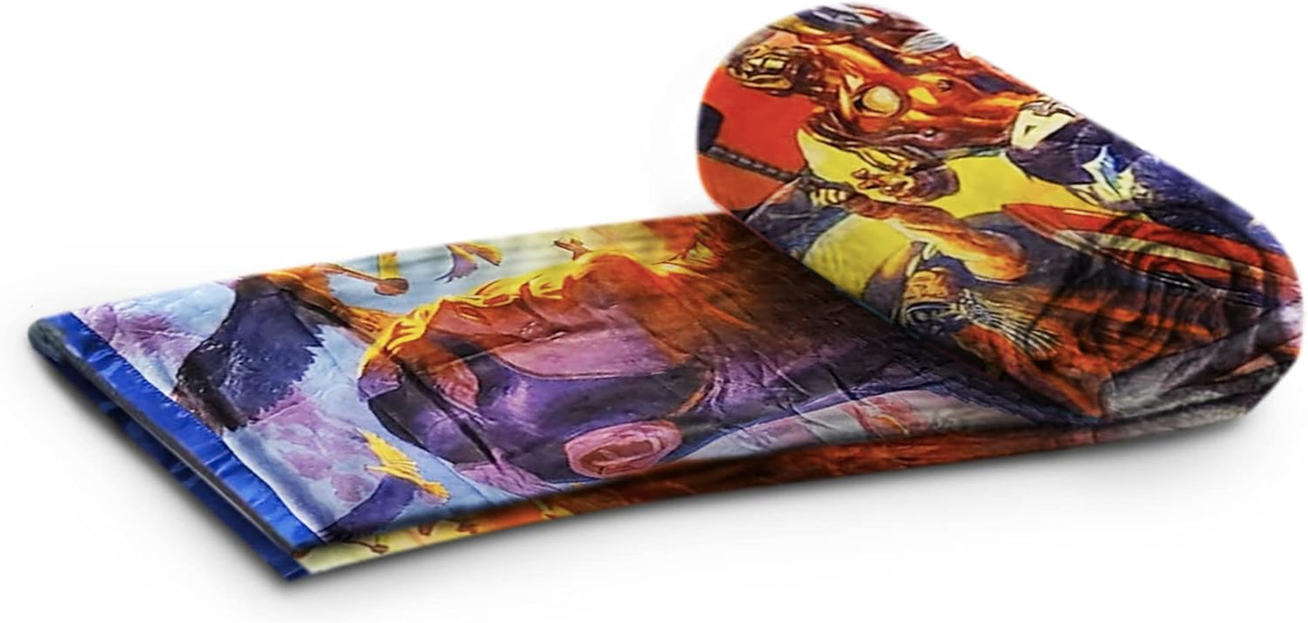 Marvel Captain America Fleece Softest Throw Blanket| Measures 60 x 45 Inches