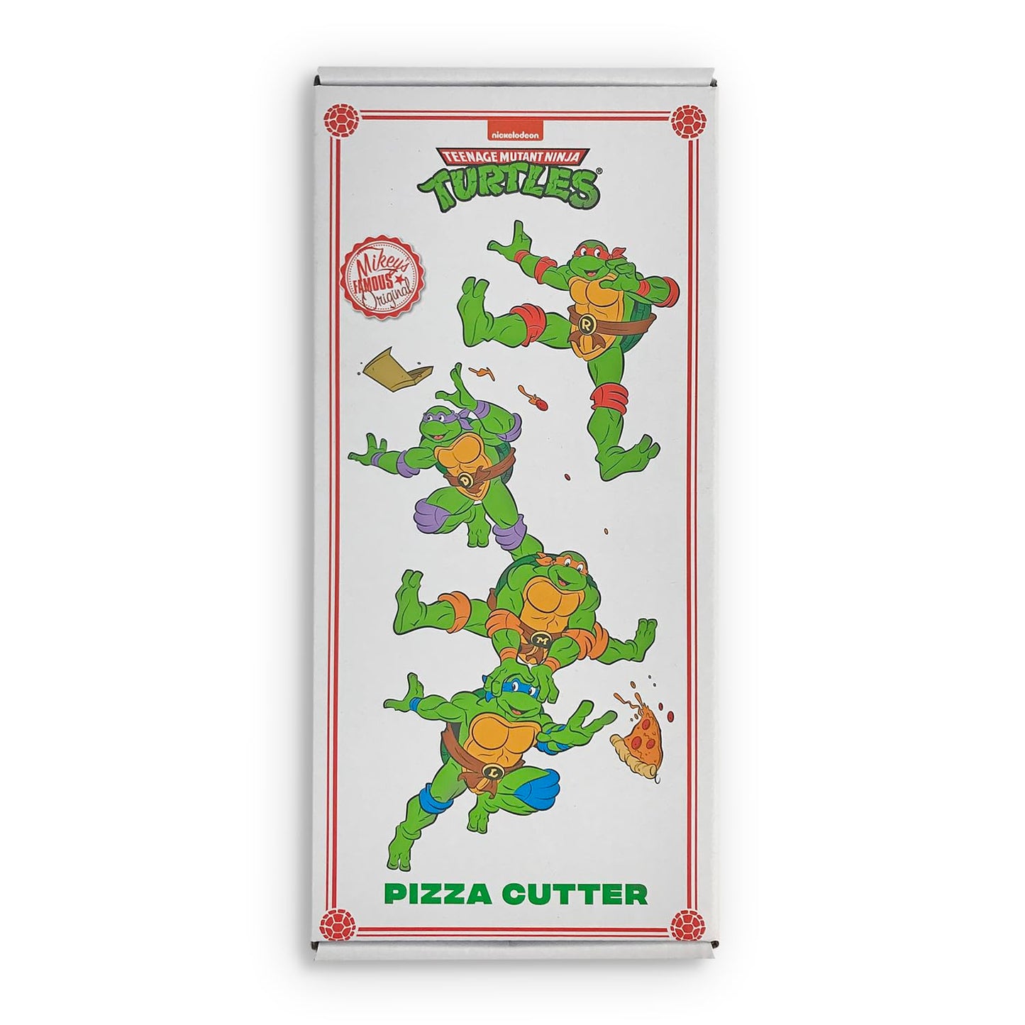 Bazillion Dreams Teenage Mutant Ninja Turtles Stainless Steel Pizza Cutter Blade, Comfortable Handle, with Thumb Guard Protection