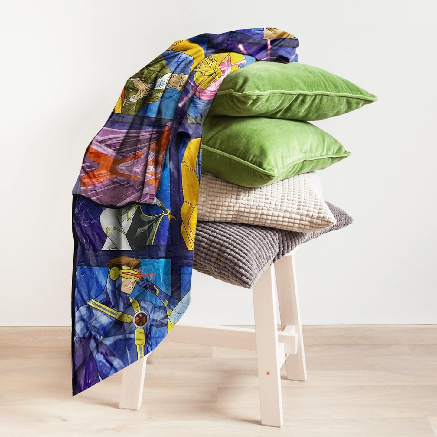 Marvel X-Men Team Fleece Softest Comfy Throw Blanket for Adults & Kids | Measures 60 x 45 Inches