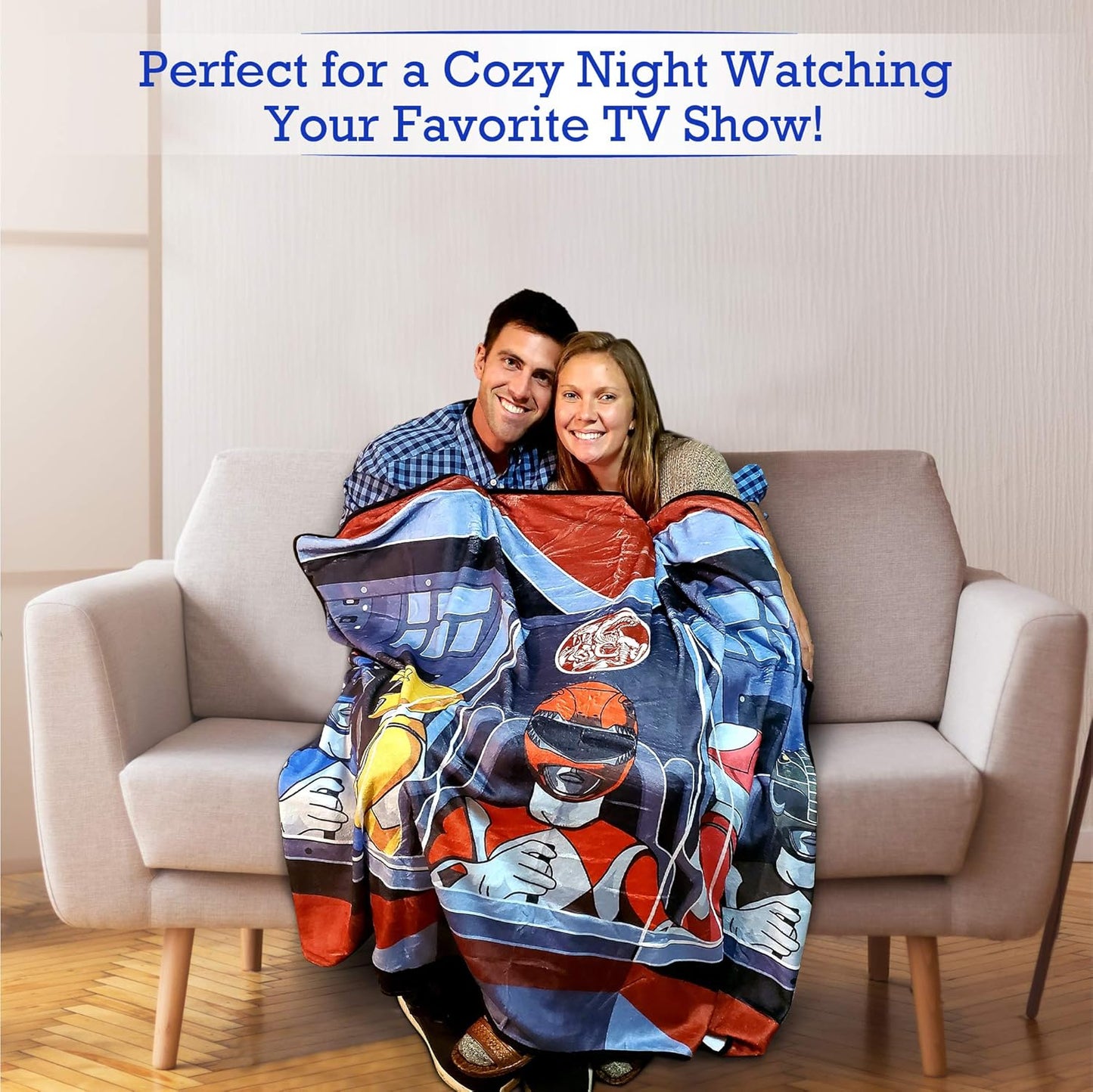 Power Rangers Fleece Softest Comfy Throw Blanket for Adults & Kids| Measures 60 x 45 Inches