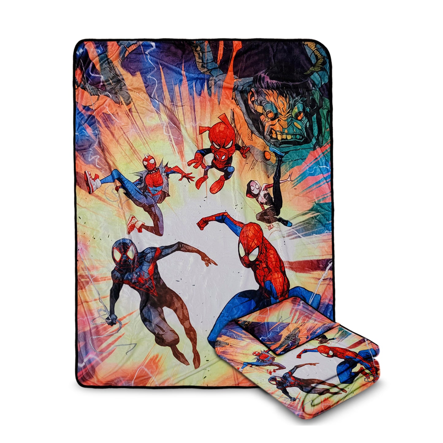 Marvel Spider-Man Characters Fleece Softest Comfy Throw Blanket for Adults & Kids| Measures 60 x 45 Inches