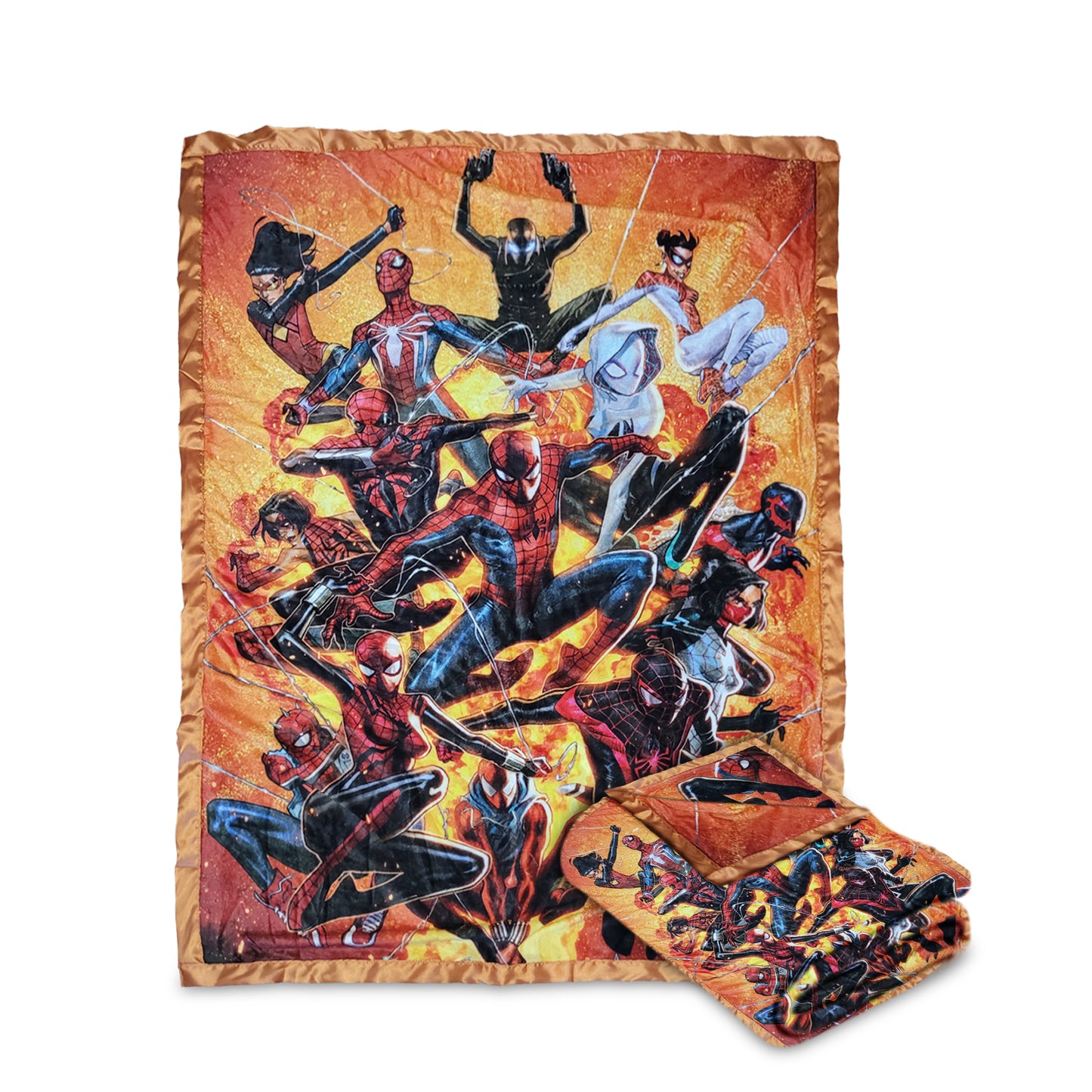 Marvel Spider-Man Spider-Verse Fleece Softest Comfy Throw Blanket for Adults & Kids| Measures 60 x 45 Inches
