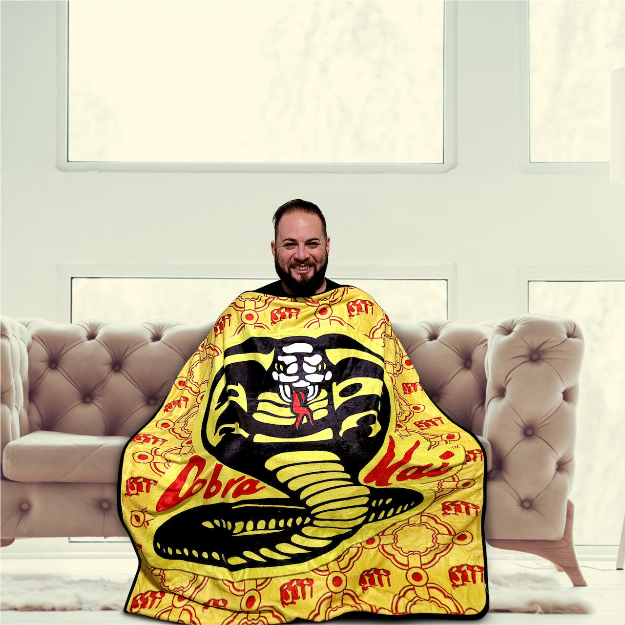 Cobra Kai Fleece Softest Comfy Throw Blanket for Adults & Kids | Measures 60 x 45 Inches