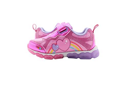 Care Bears Purple/Pink Girl's Lighted Athletic Sneaker (Toddler/Little Kid)