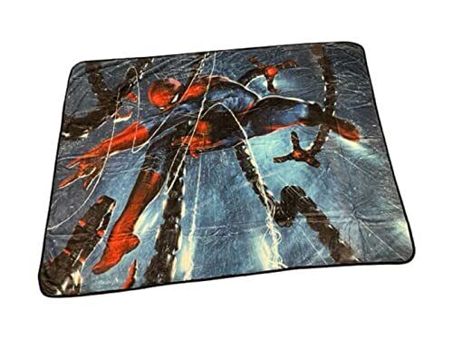 Marvel Spider-Man Doc Ock Fleece Softest Comfy Throw Blanket for Adults & Kids| Measures 60 x 45 Inches