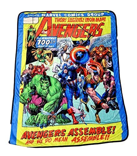 Marvel Avengers Assemble Fleece Softest Comfy Throw Blanket for Adults & Kids| Measures 60 x 45 Inches