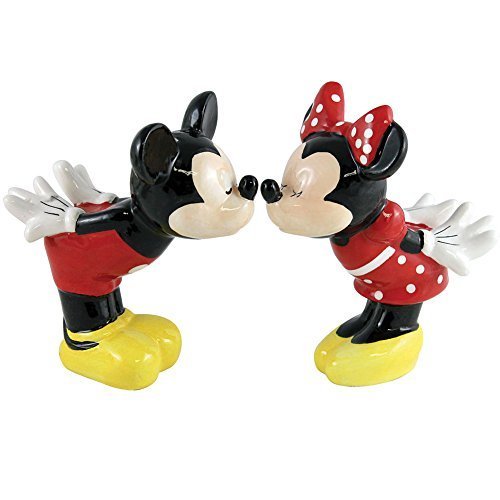 Collections Etc Mickey and Minnie Mouse Spice of Life Salt & Pepper Shakers
