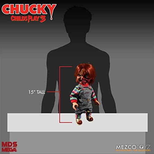Mezco Child's Play 3: Chucky Talking Doll Pizza Face Version