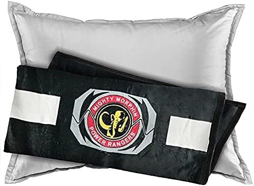 Power Rangers Black Ranger Fleece Softest Comfy Throw Blanket for Adults & Kids| Measures 60 x 45 Inches