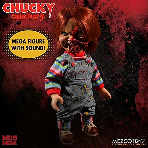 Mezco Child's Play 3: Chucky Talking Doll Pizza Face Version