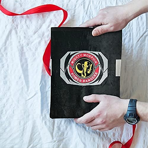 Power Rangers Black Ranger Fleece Softest Comfy Throw Blanket for Adults & Kids| Measures 60 x 45 Inches