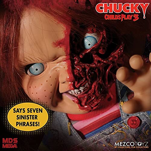 Mezco Child's Play 3: Chucky Talking Doll Pizza Face Version