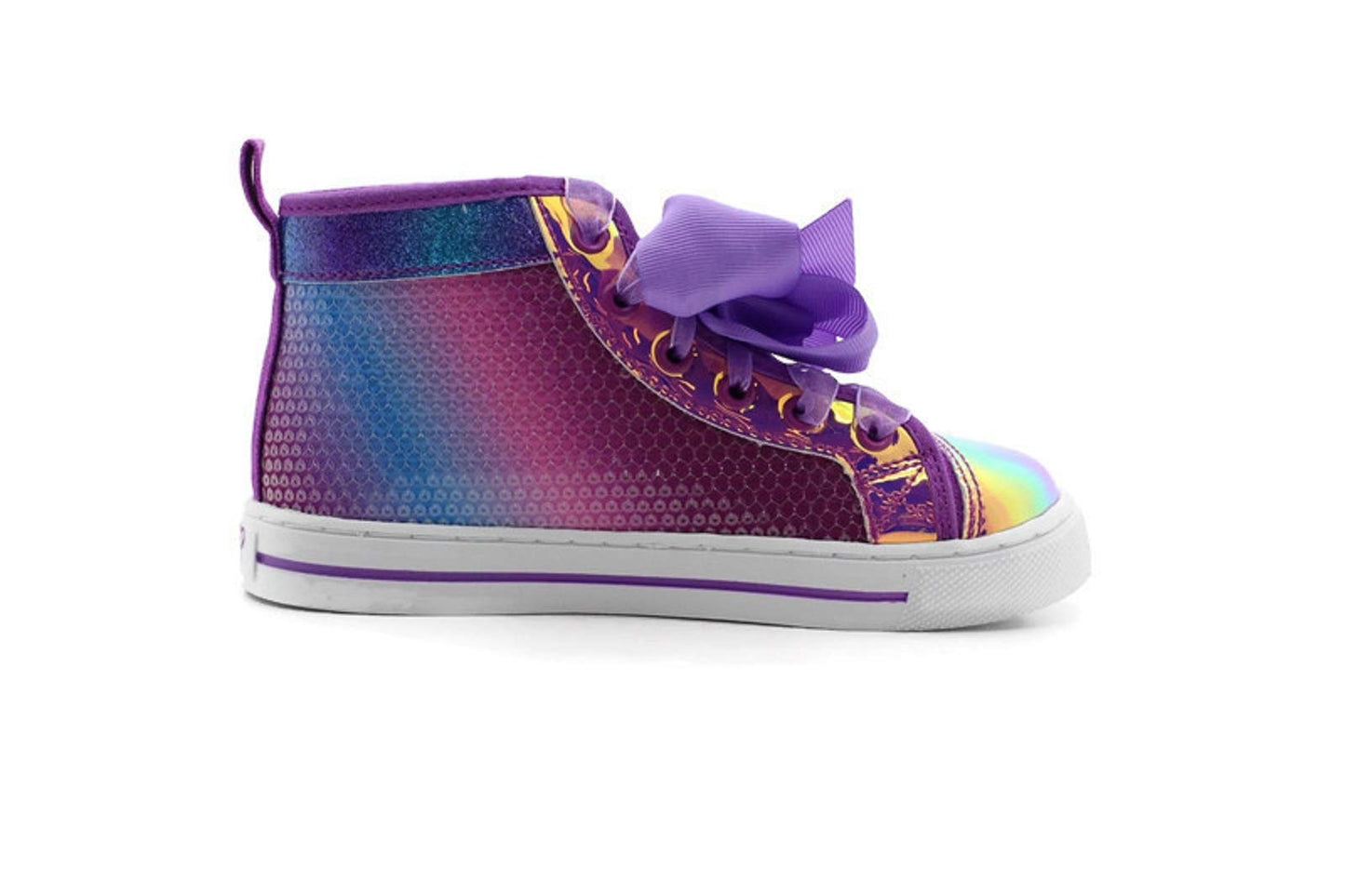 ACI JoJo Siwa Girls Hi-Top Athletic Sneaker, Purple/Multi, Big Kid, Size 4