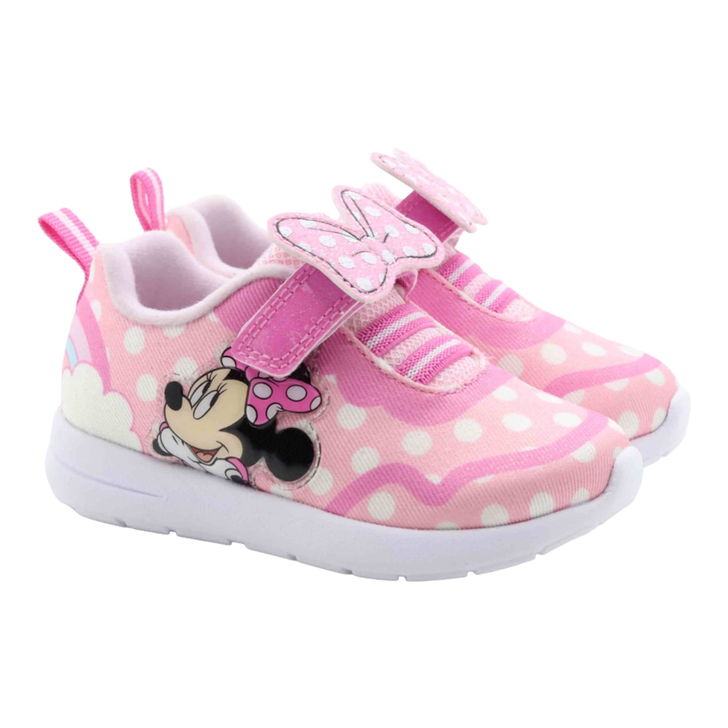 Disney Minnie Mouse Girl's Lighted Athletic Sneaker (Toddler/Little Kid)