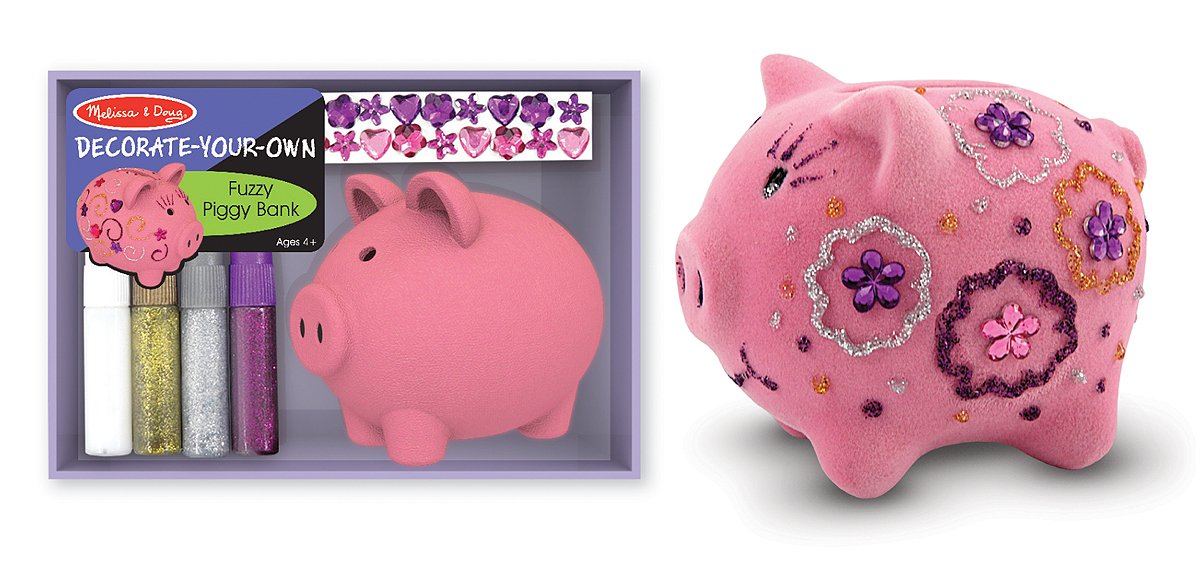 Melissa & Doug Fuzzy Piggy Bank