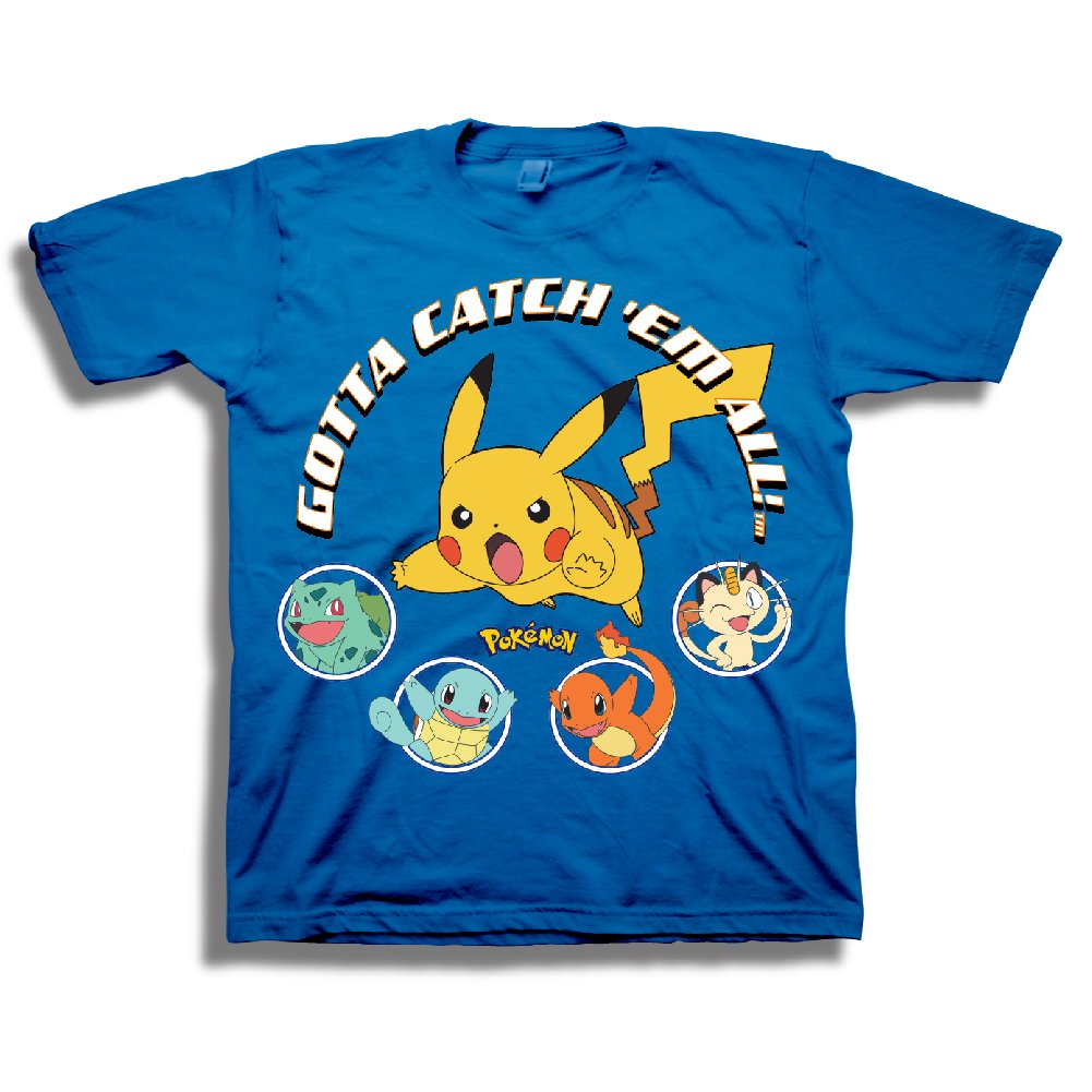 Pokemon Boys' Catch Short-Sleeved Tee