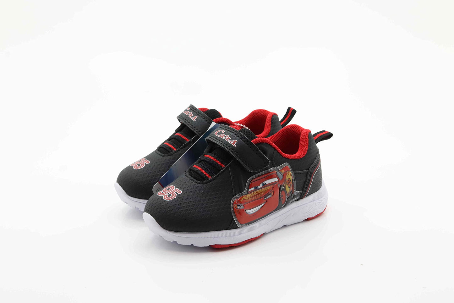 Disney Pixar Cars Boy's Lighted Athletic Sneaker, Black (Toddler/Little Kid)