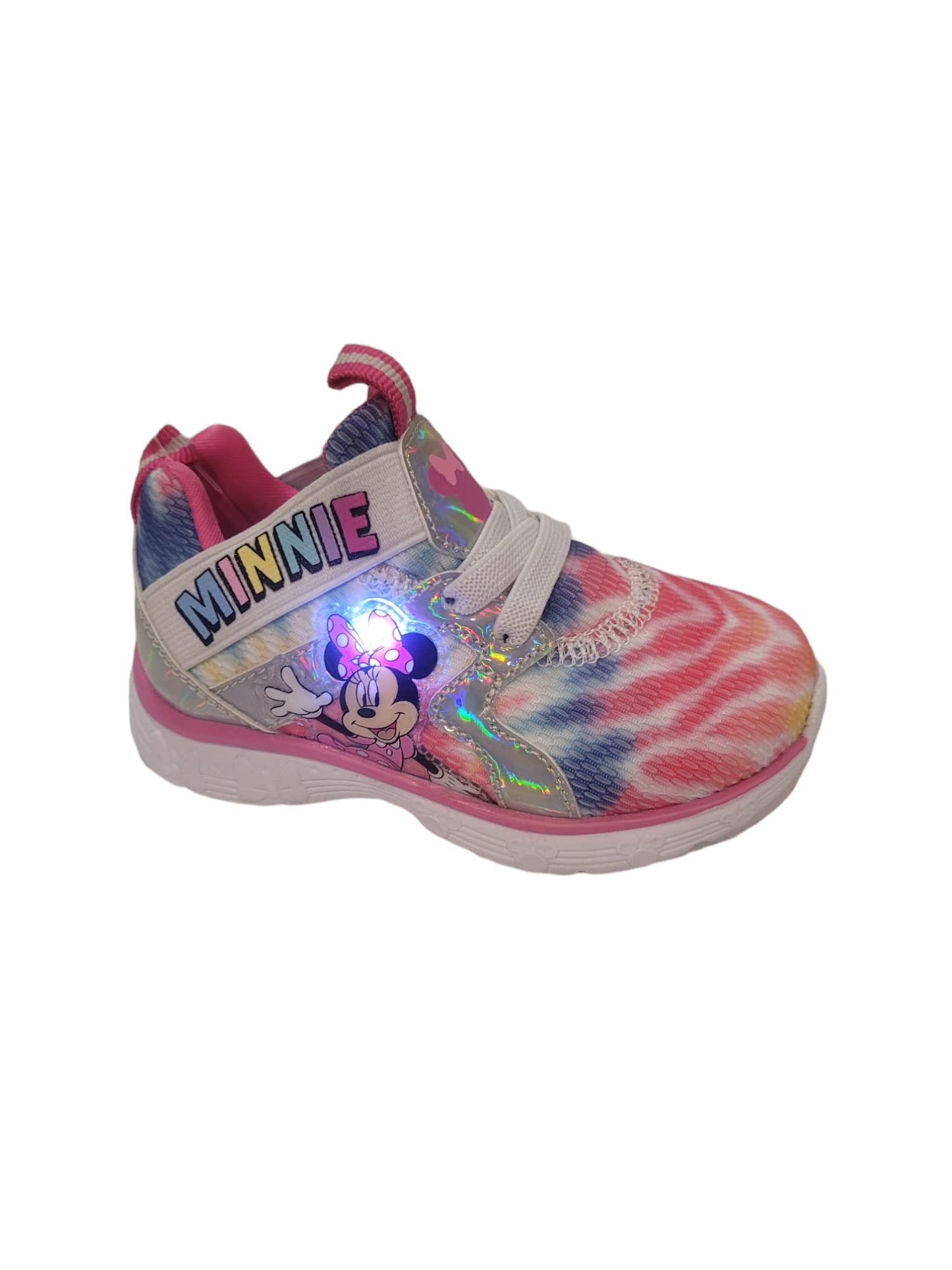 Disney Minnie Mouse Girl's Lighted Athletic Sneaker (Toddler/Little Kid)