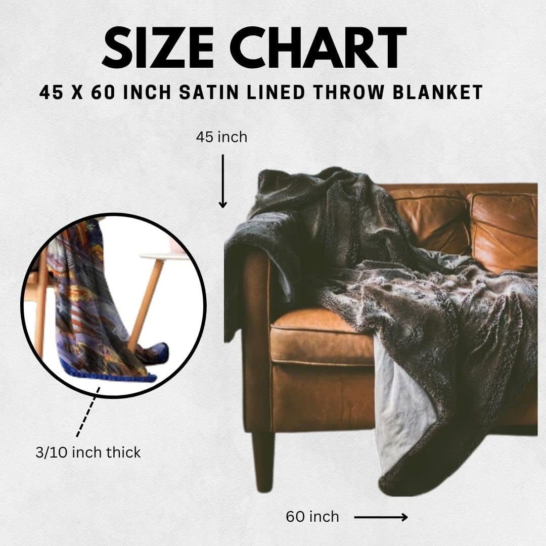 Power Rangers Black Ranger Fleece Softest Comfy Throw Blanket for Adults & Kids| Measures 60 x 45 Inches