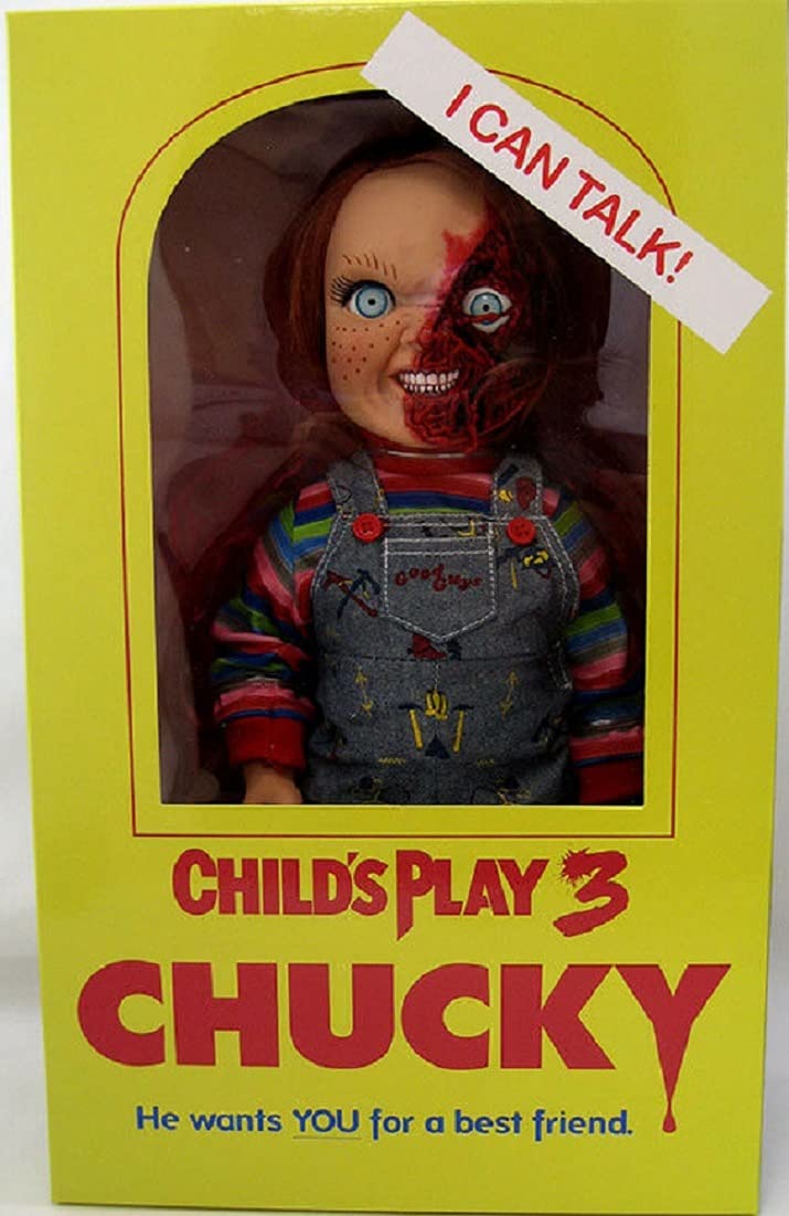Mezco Child's Play 3: Chucky Talking Doll Pizza Face Version