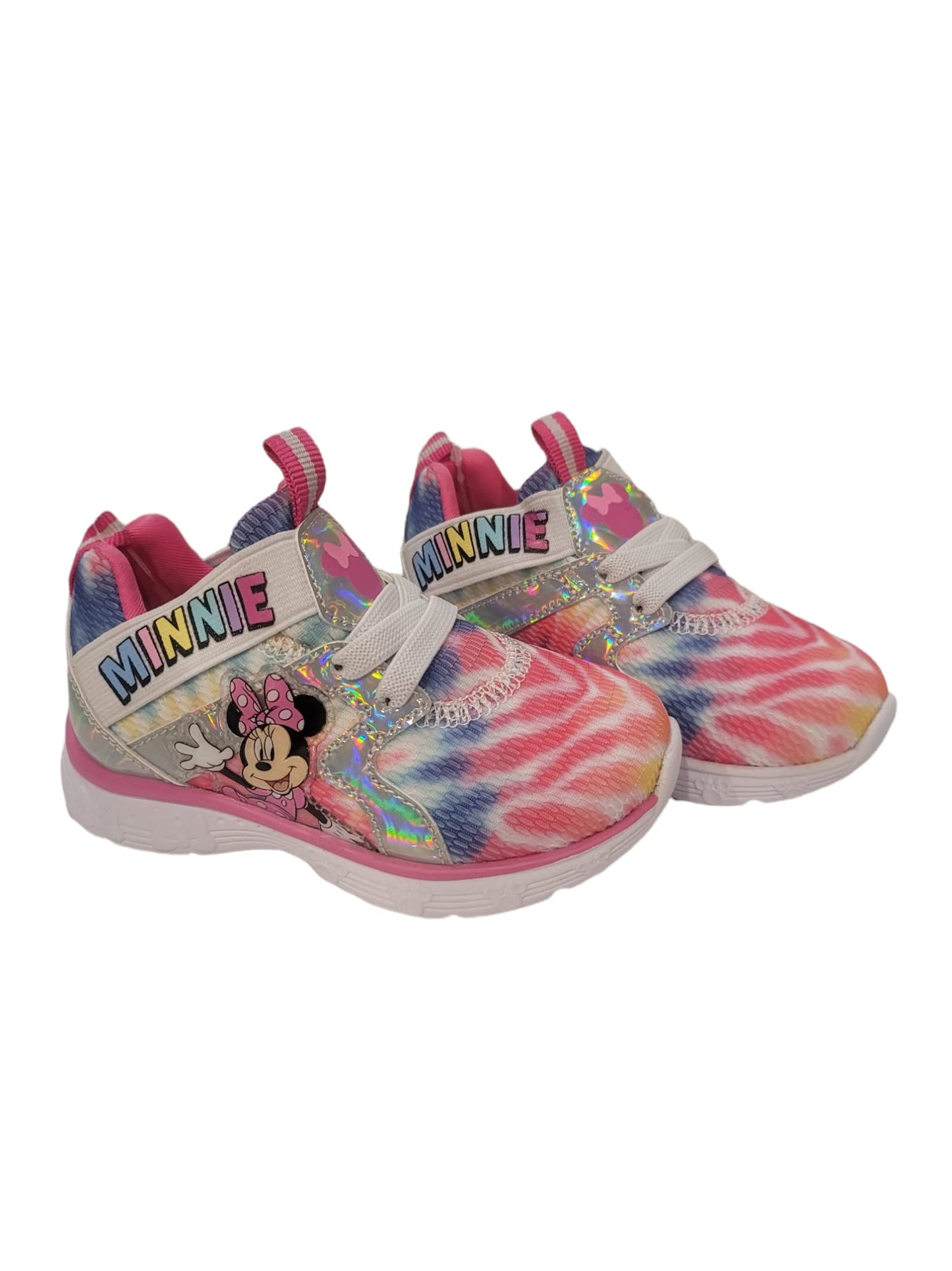 Disney Minnie Mouse Girl's Lighted Athletic Sneaker (Toddler/Little Kid)