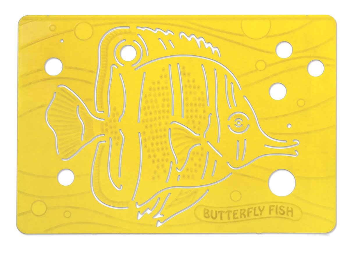 Melissa & Doug Textured Stencils - Sea Life