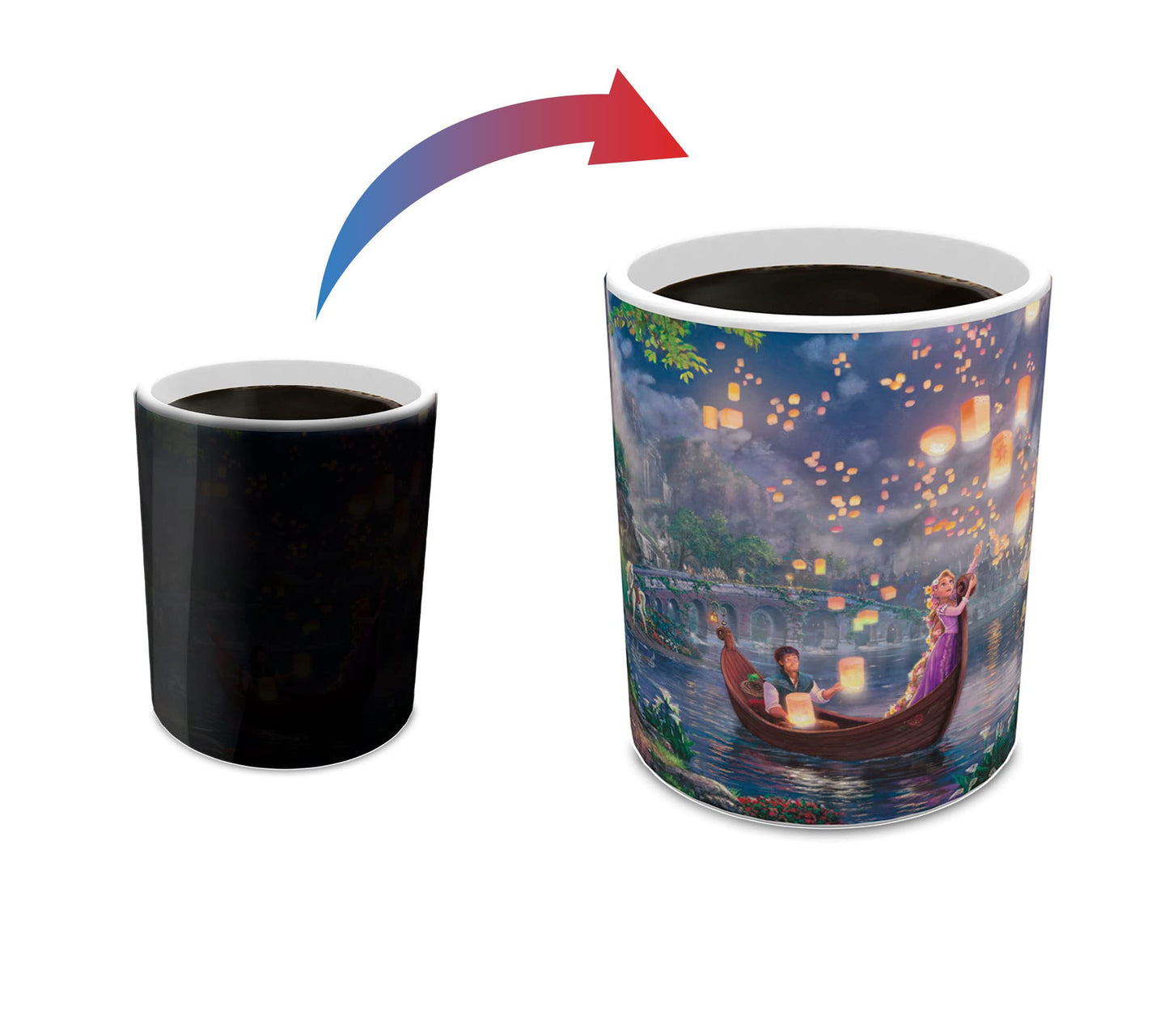 Disney Princess - Tangled - Morphing Mugs Heat Sensitive Mug – Full image revealed when HOT liquid is added