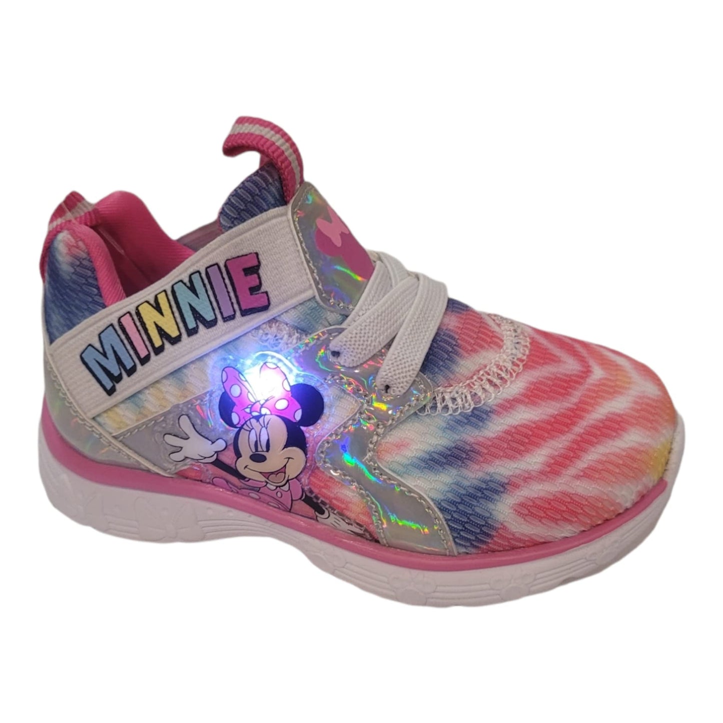 Disney Minnie Mouse Girl's Lighted Athletic Sneaker (Toddler/Little Kid)