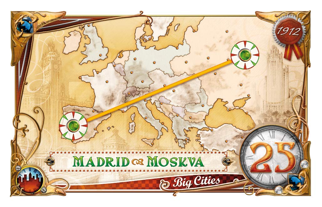 Ticket To Ride Europa 1912 Board Game EXPANSION Family Board Game Board Game For Adults And Family Train Game Ages 8+ For 2 To 5 Players Made By Days Of Wonder