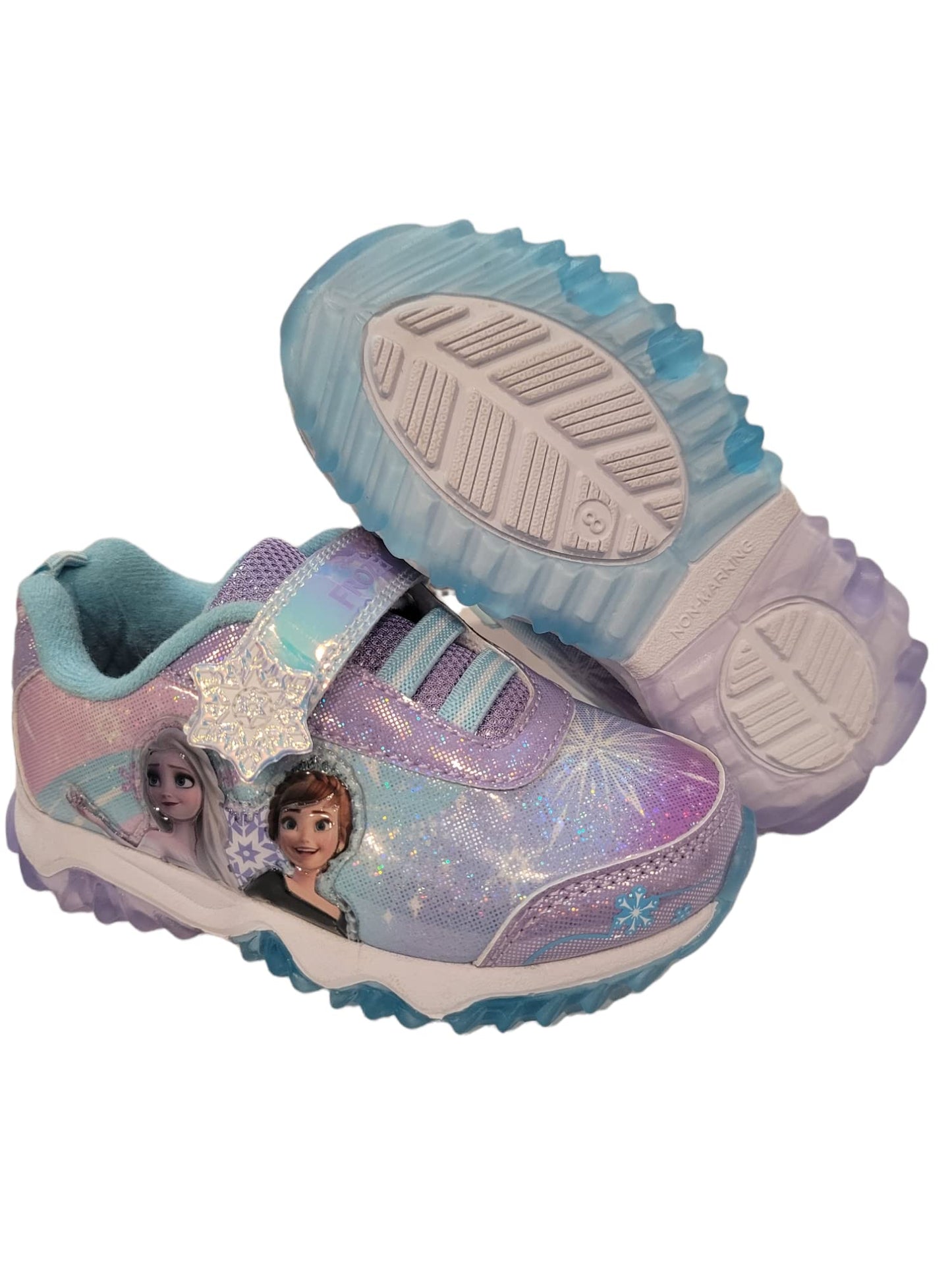 Disney Frozen 2 Girl's Lighted Athletic Sneaker (Toddler/Little Kid)
