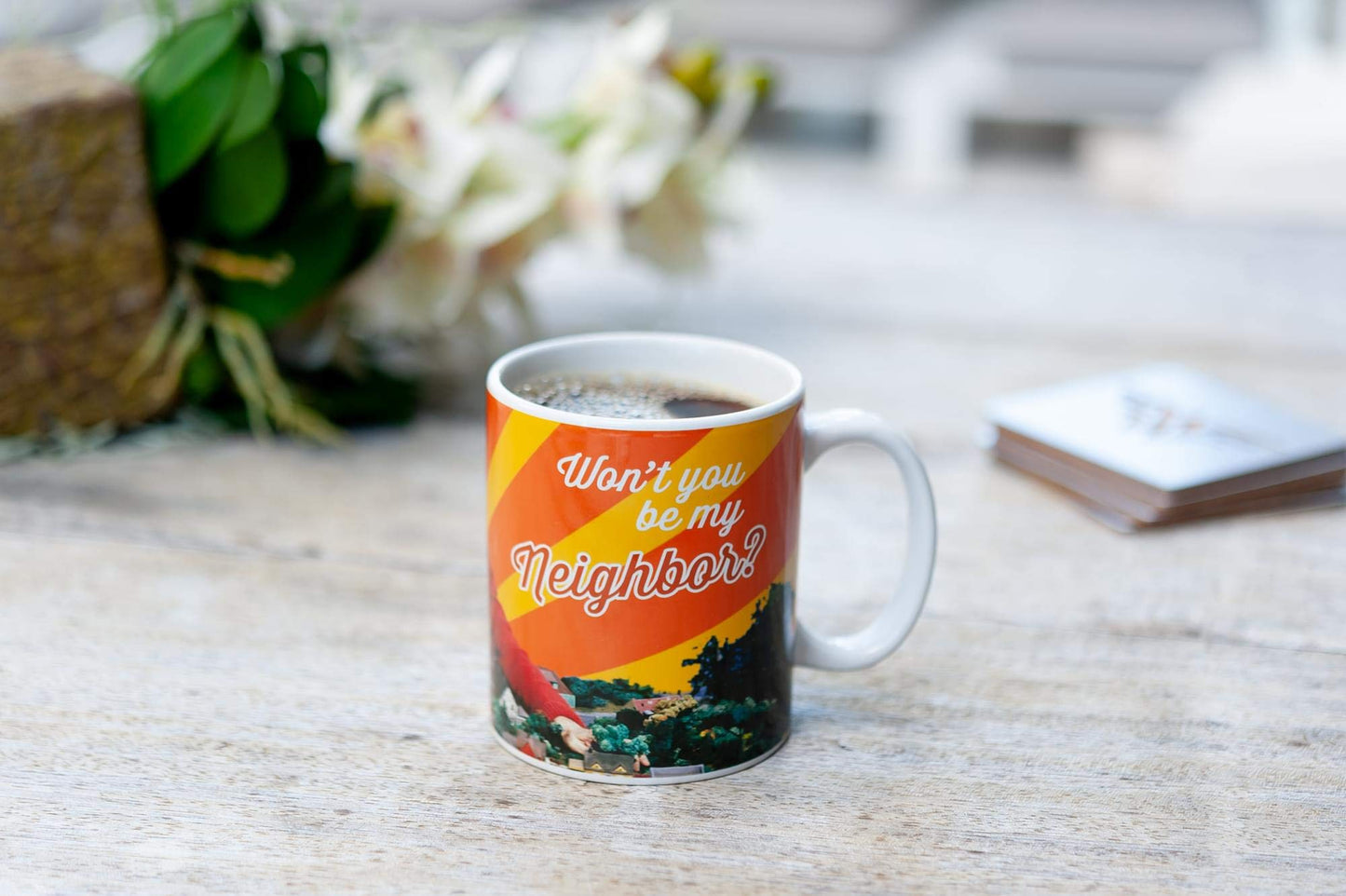Mister Rogers Neighborhood Ceramic Coffee Mug | Won't You Be My Neighbor | Holds 15 Ounces
