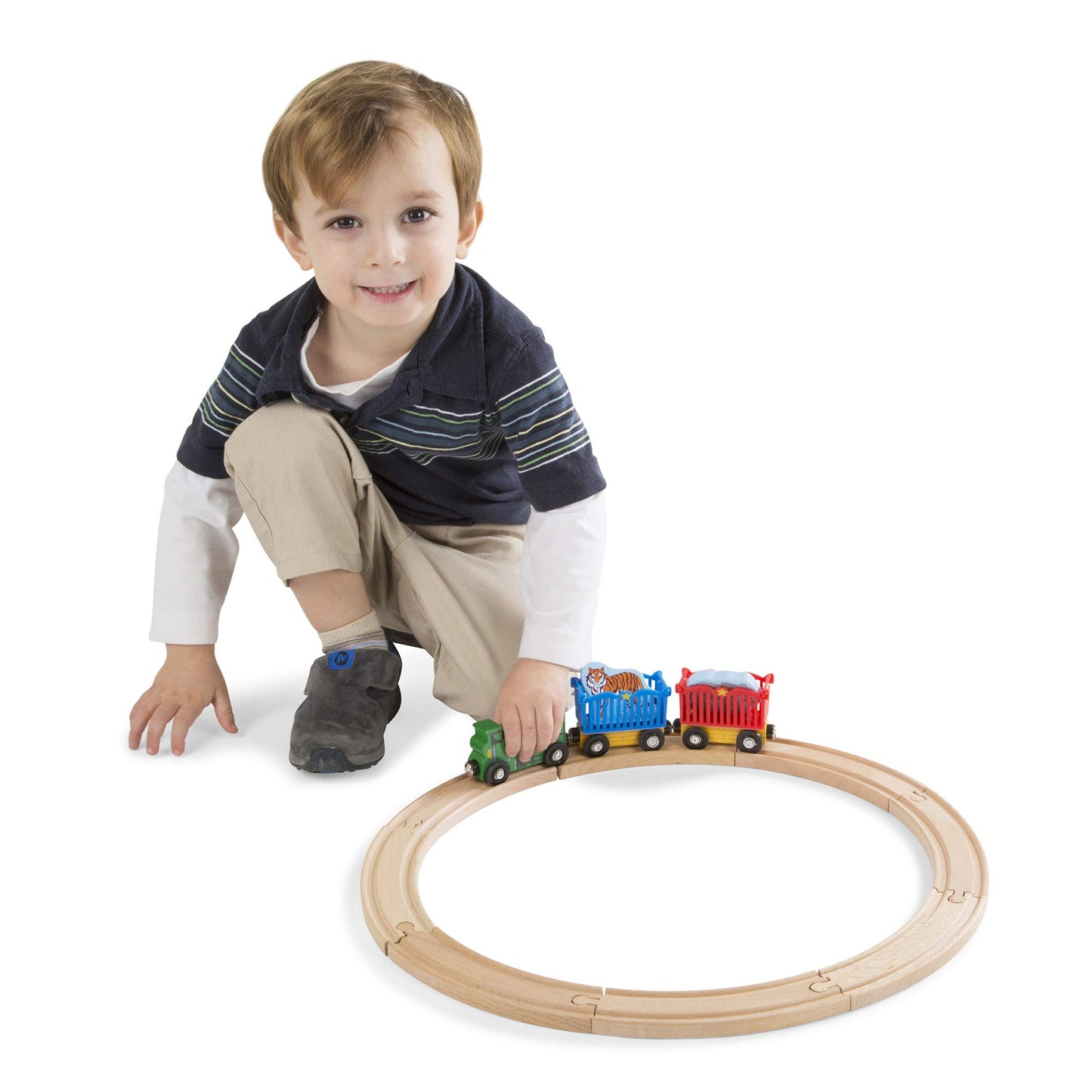 Melissa & Doug Zoo Animal Train Set
