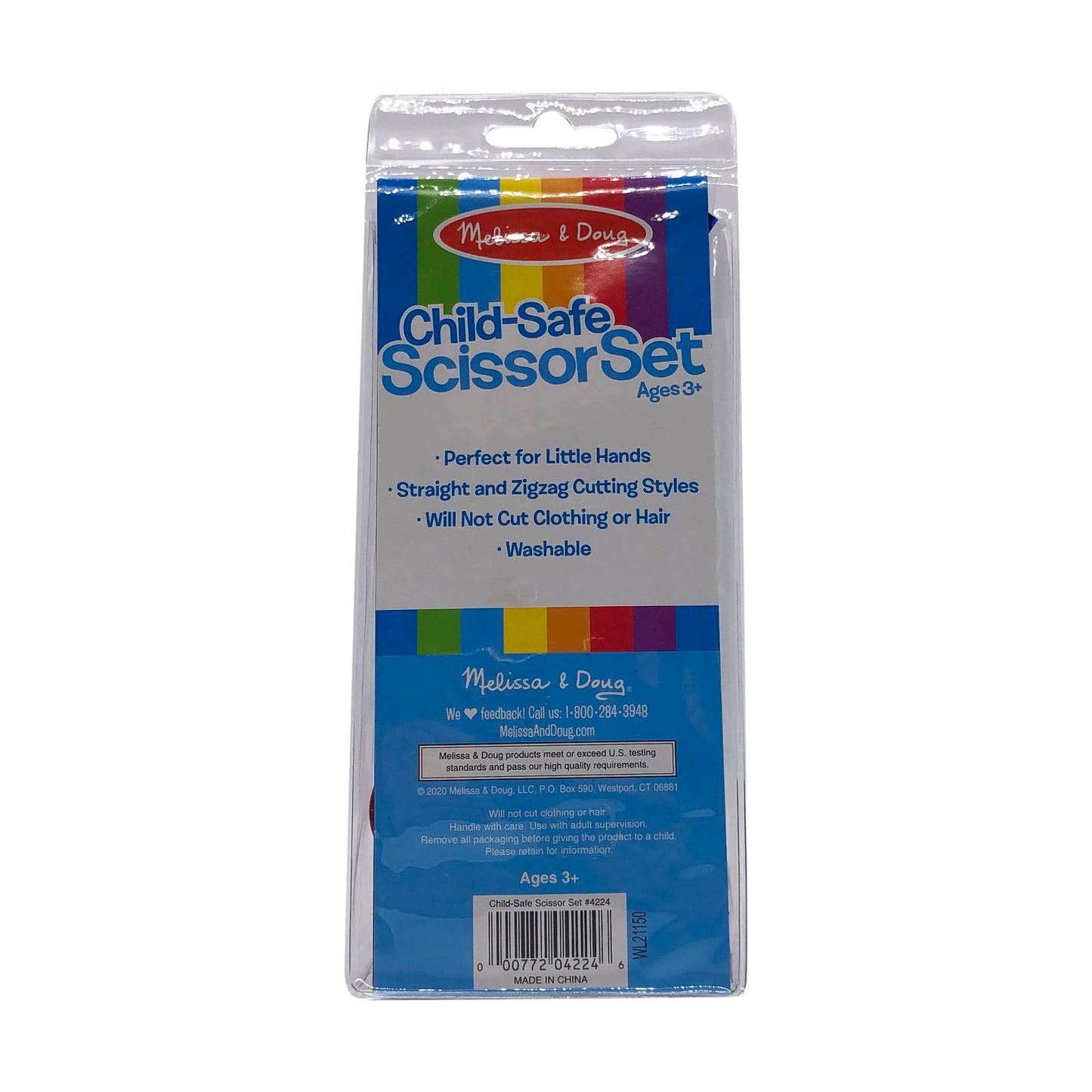 Melissa & Doug Child-Safe Scissors - Child-Friendly Scissors, Lefty and Righty, Set of 2