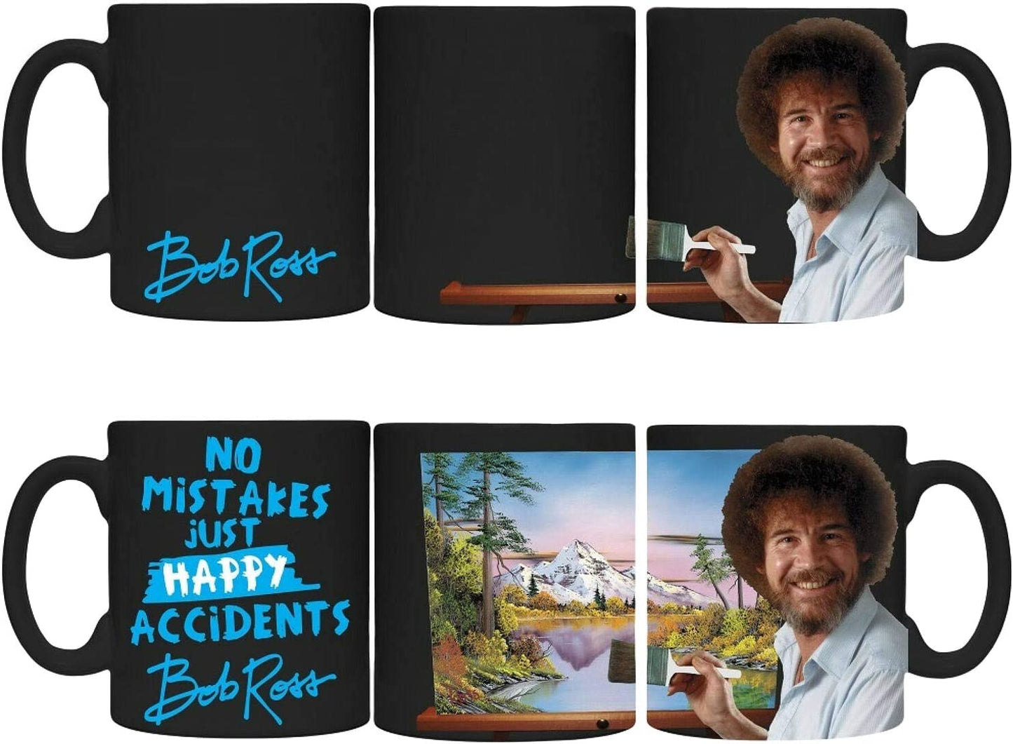 Bob Ross No Mistakes Just Happy Accidents Heat Change Mug