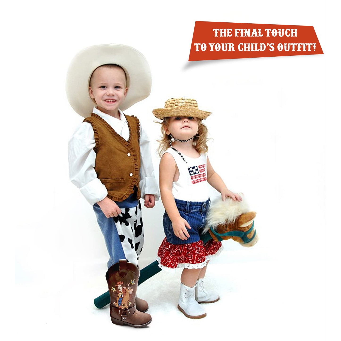 Disney Toy Story Woody & Bullseye Boy's Lighted Cowboy Boot (Toddler/Little Kid)
