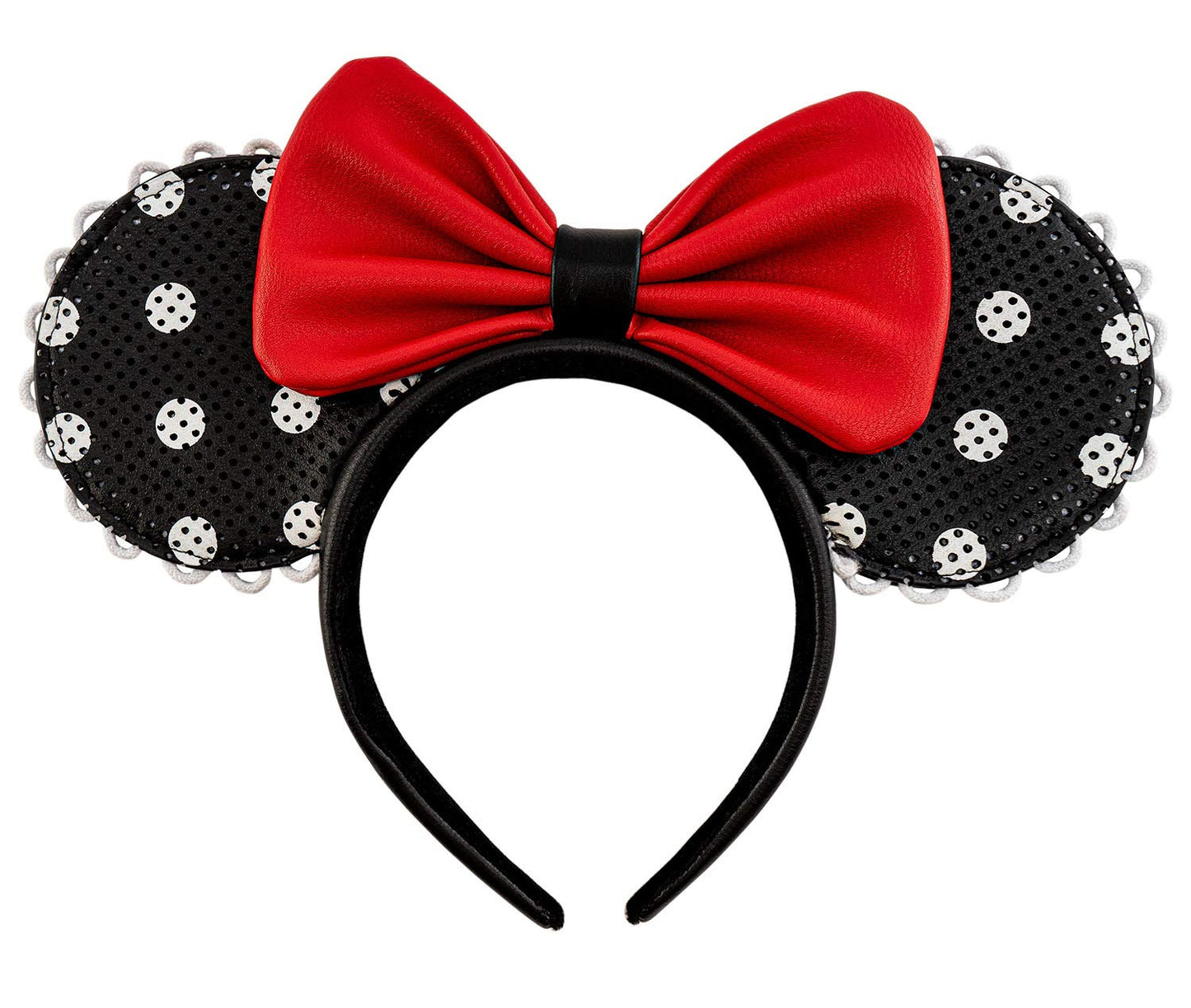 Loungefly Disney Minnie Mouse Pin Trader Faux Leather Headband