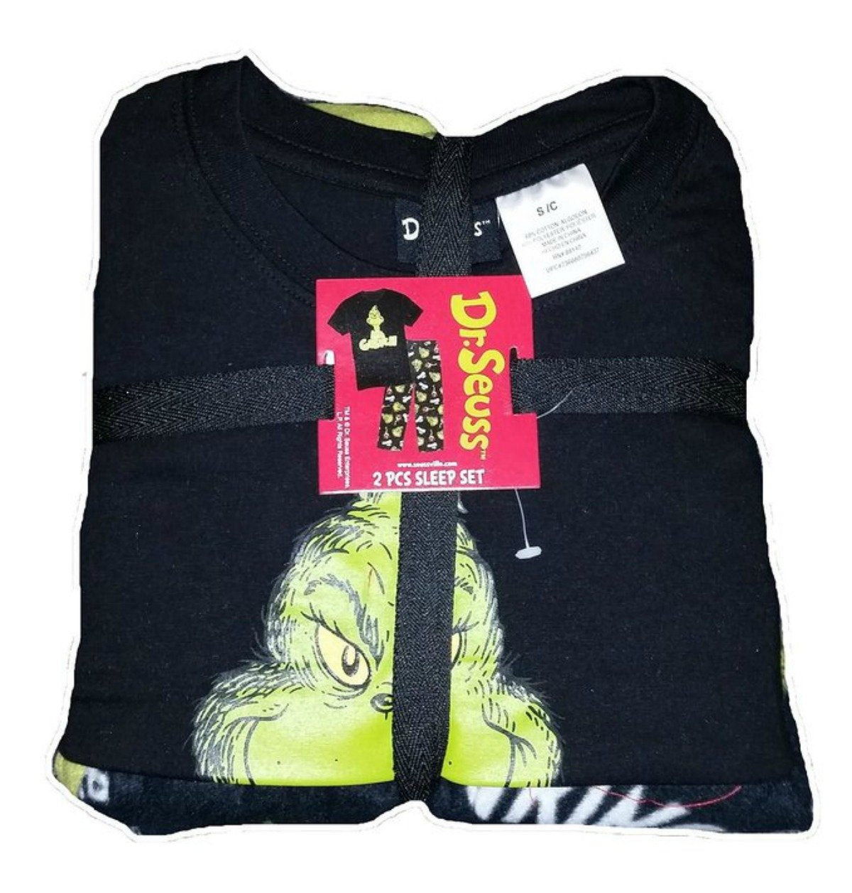 How The Grinch Stole Christmas 2 Piece Pajama Sleep Set - Medium Black