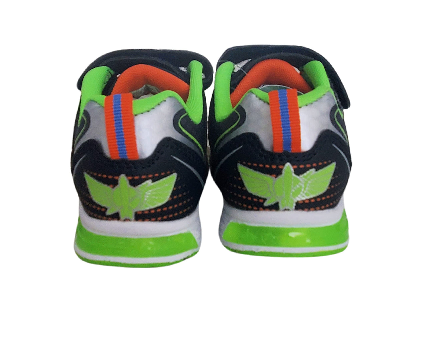 Disney Pixar Toy Story 4 Boy's Lighted Athletic Sneaker, Black/Green (Toddler/Little Kid)