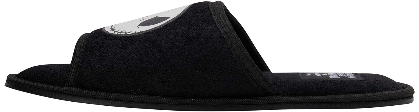 Disney Men's Nightmare Before Christmas Slippers - Jack Skellington Plush Slip-On House Shoe Slides
