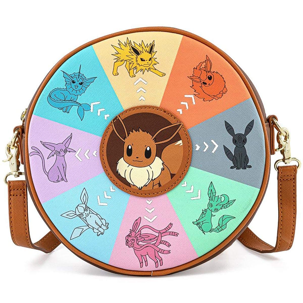 Loungefly x Pokemon Eevee Evolutions Crossbody Canteen Purse