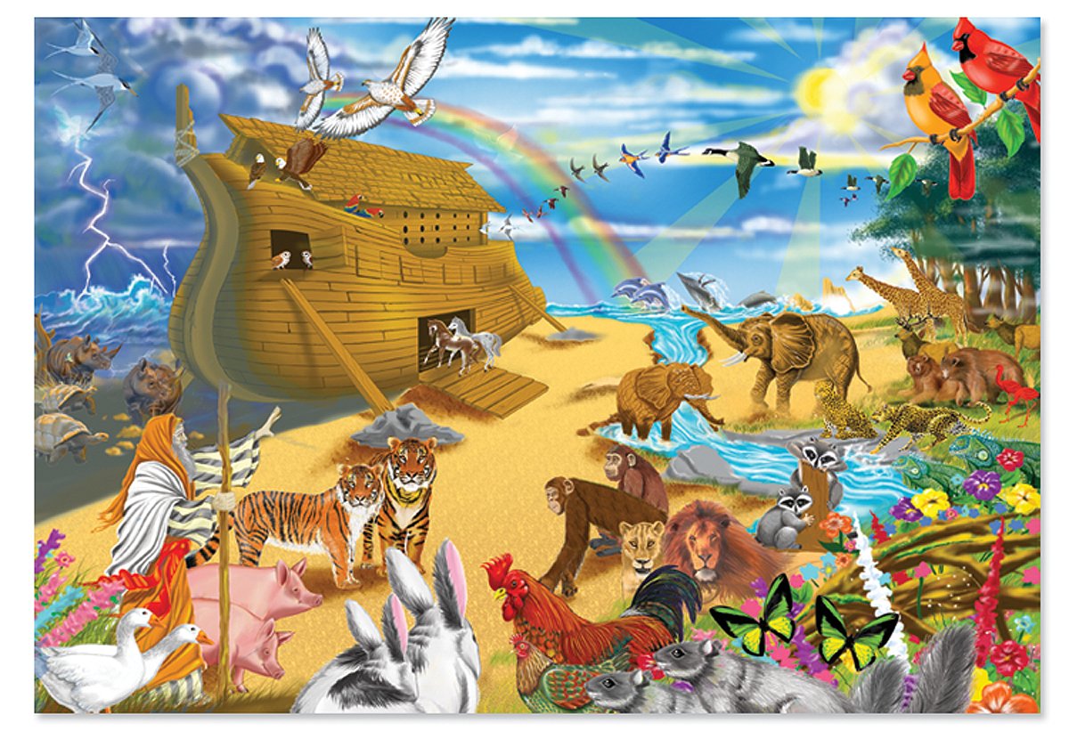 Melissa & Doug Noah's Ark Jigsaw Puzzle, 200-Piece