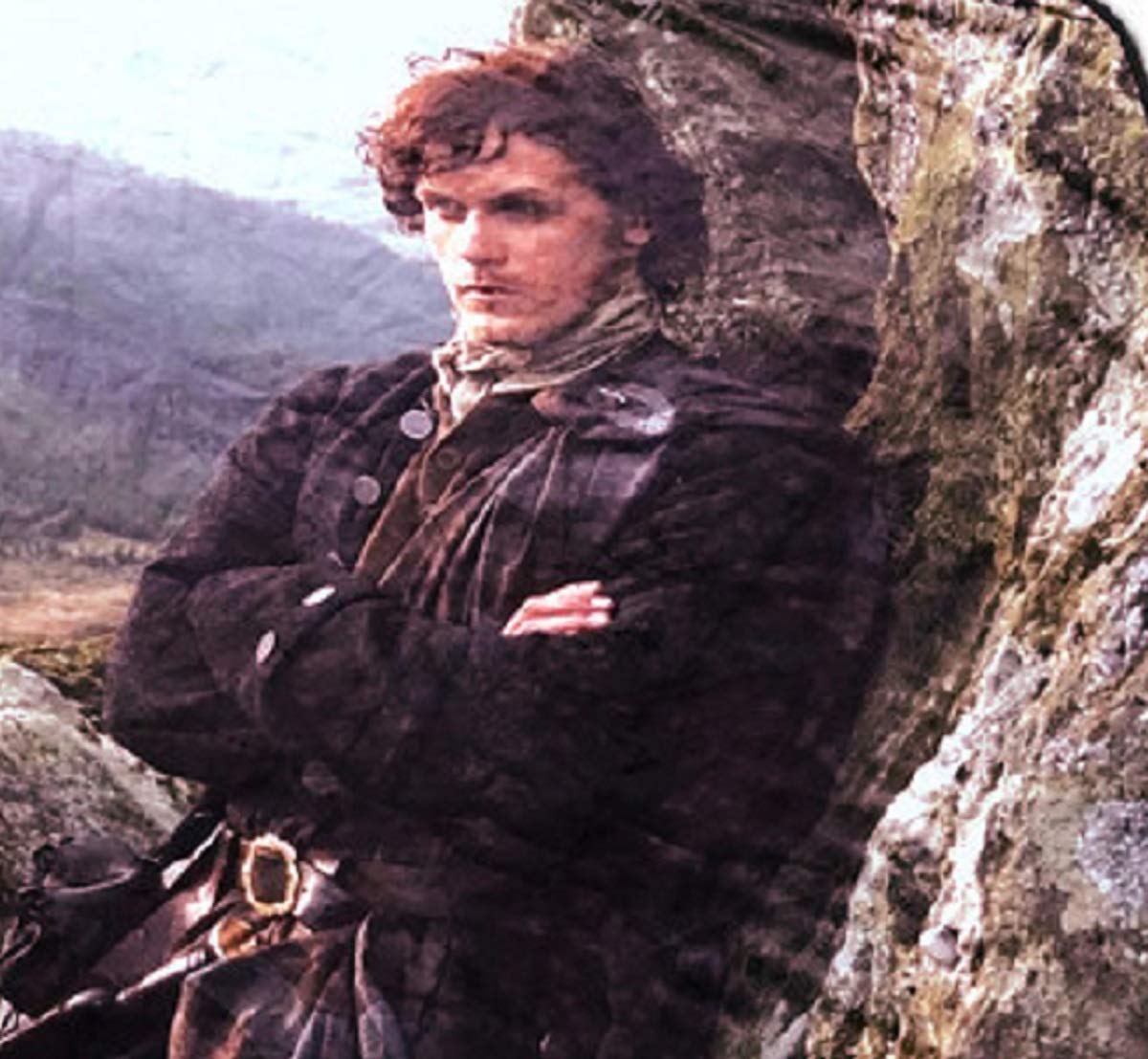 Surreal Entertainment Outlander Scot on The Rocks Throw Standand