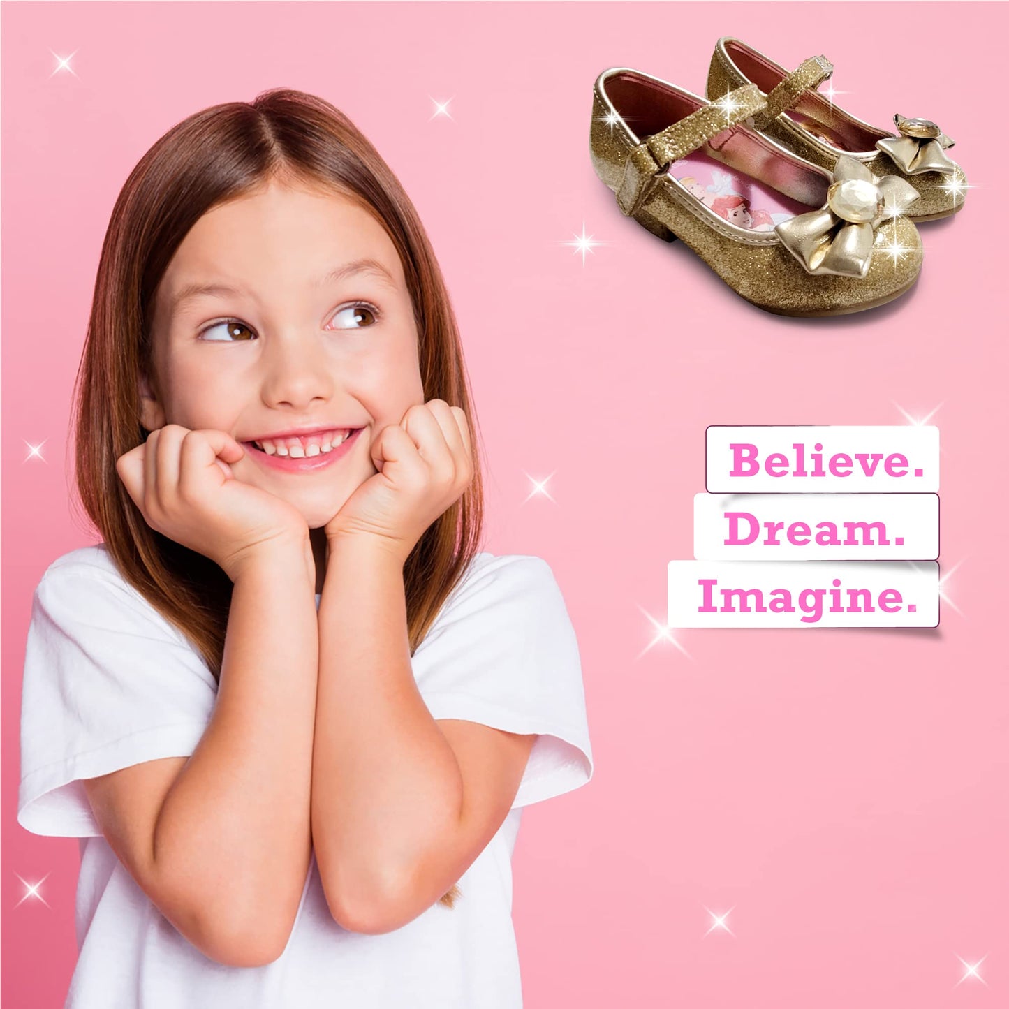 Disney Princess Gold Girl's Heel Dress Shoe (Toddler/Little Kid)