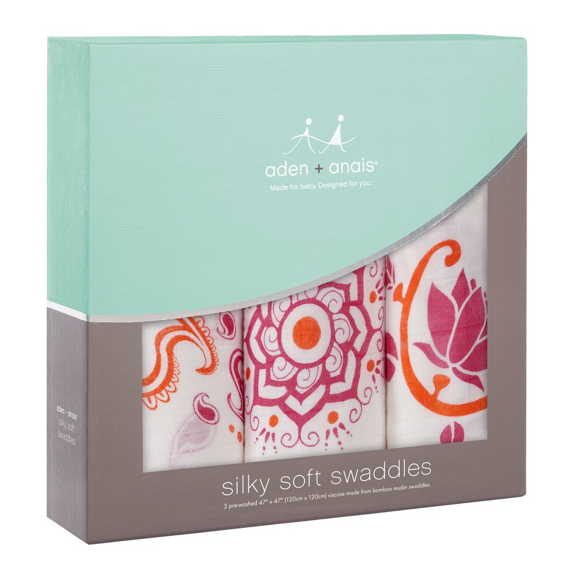 aden + anais silky soft swaddle 3 pack, pyara