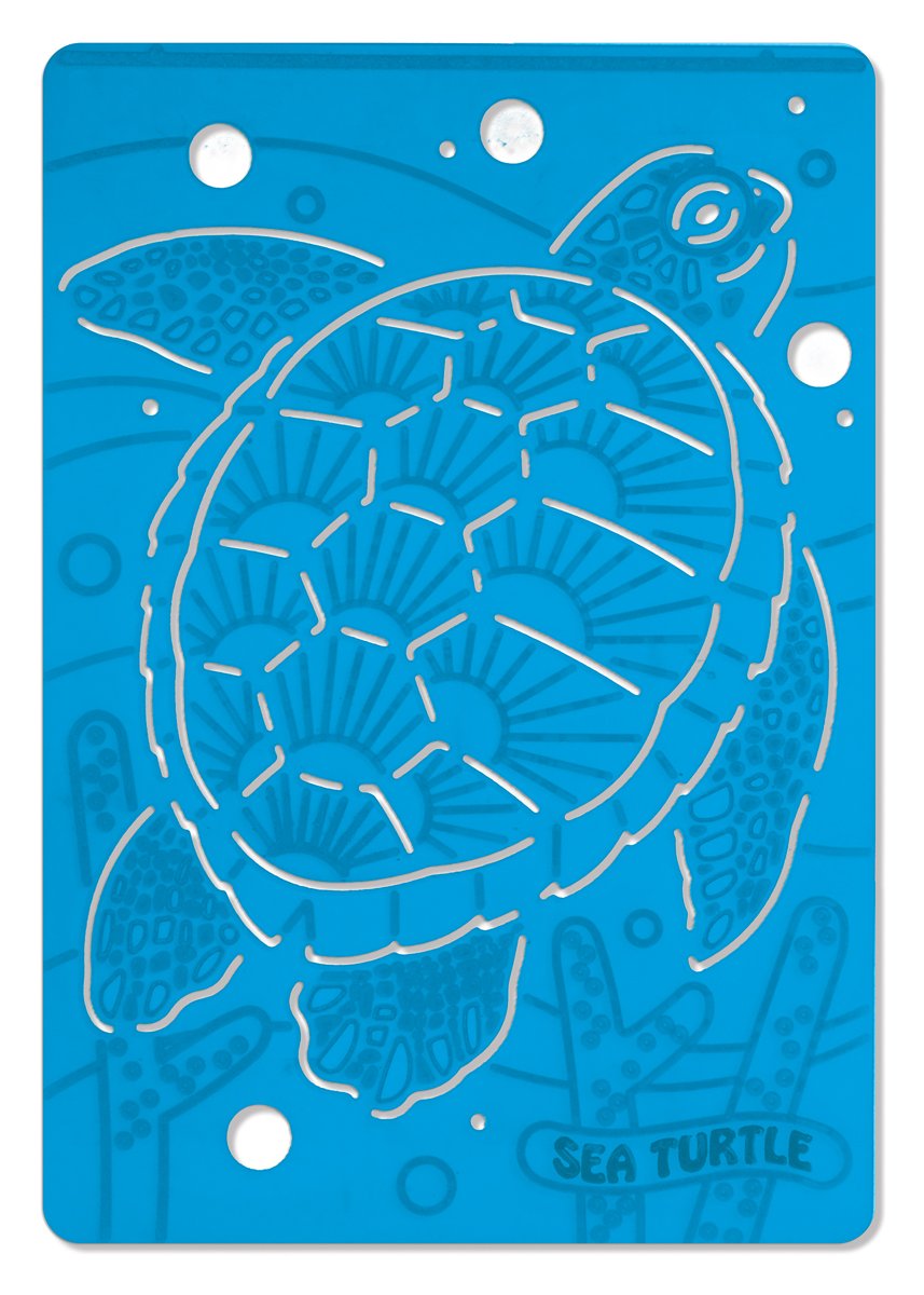 Melissa & Doug Textured Stencils - Sea Life