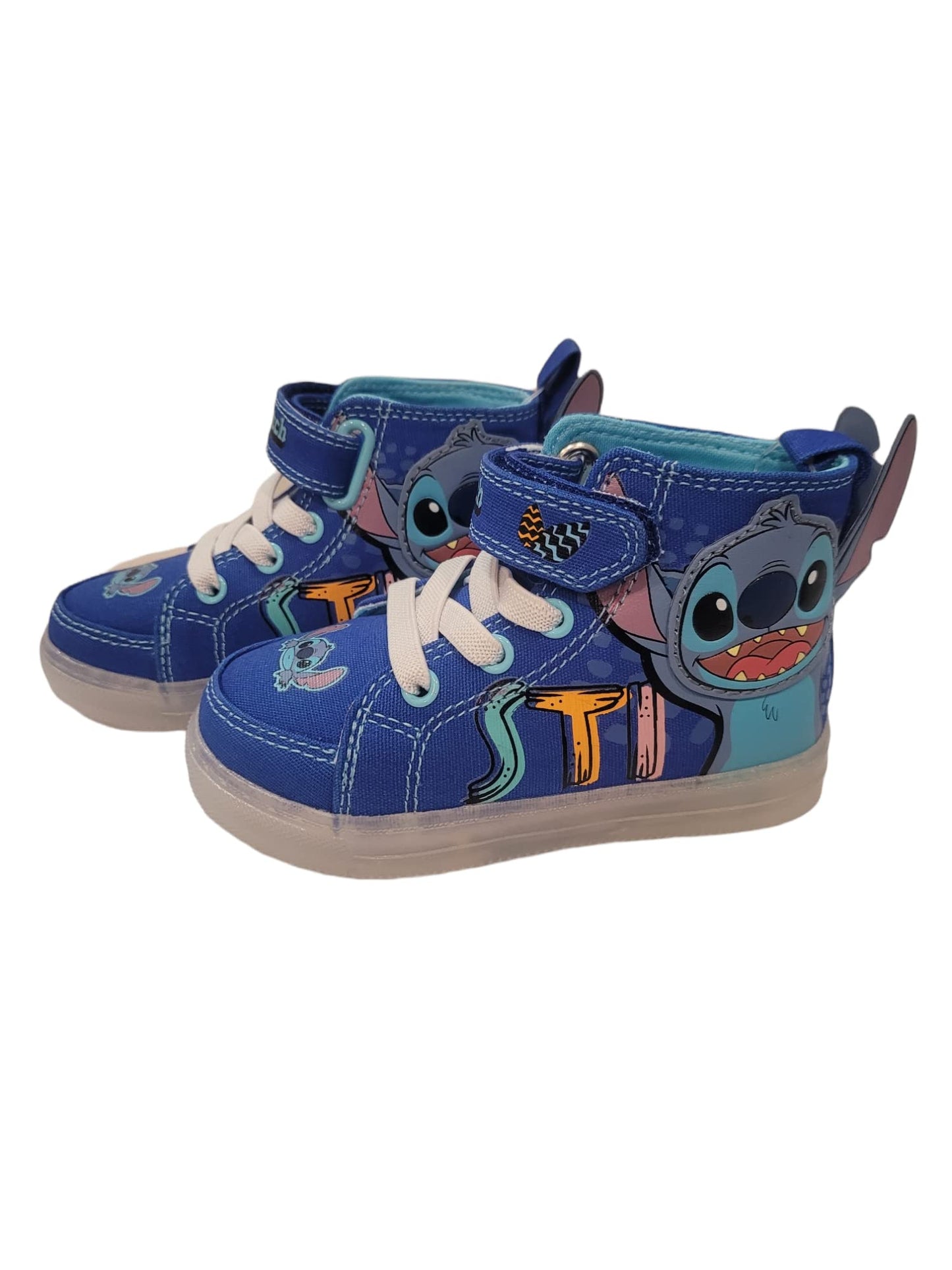 Disney Lilo and Stitch Hi Top Lighted Blue Sneaker (Toddler/Little Kid)