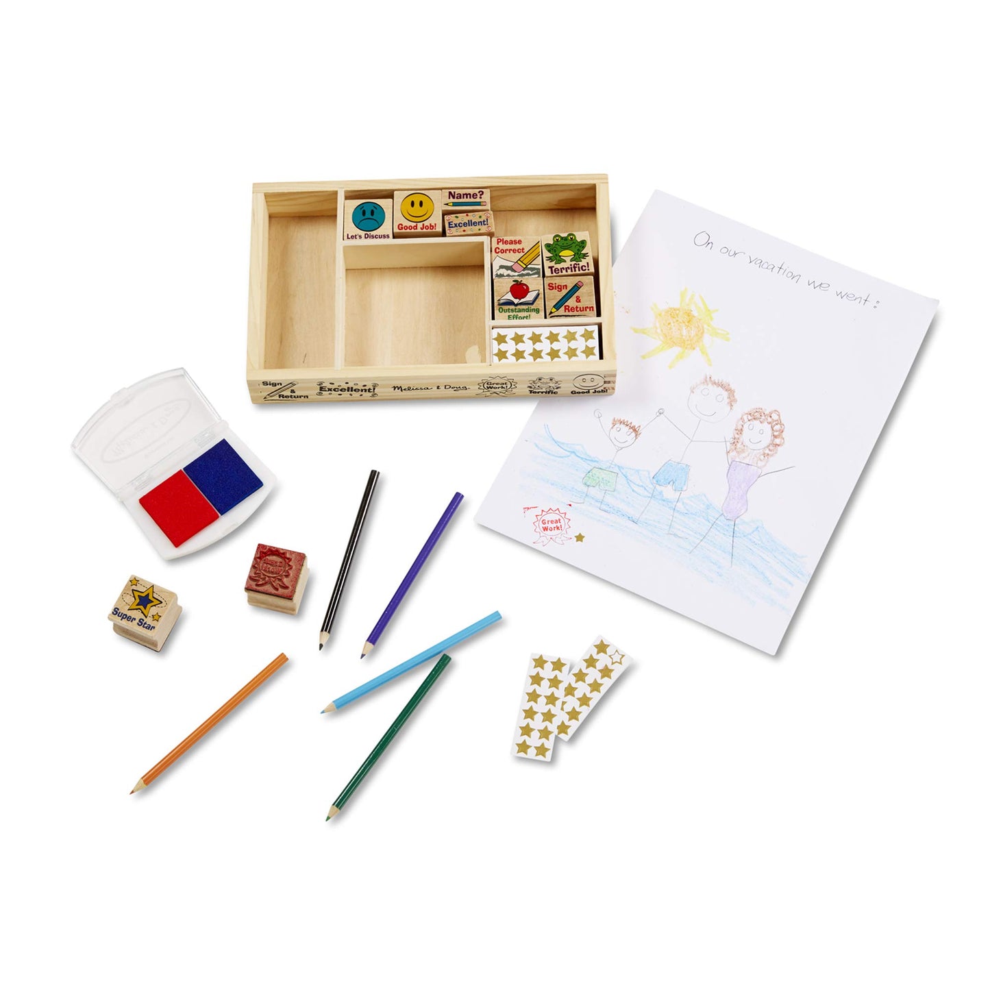 Melissa & Doug Classroom Stamp Set