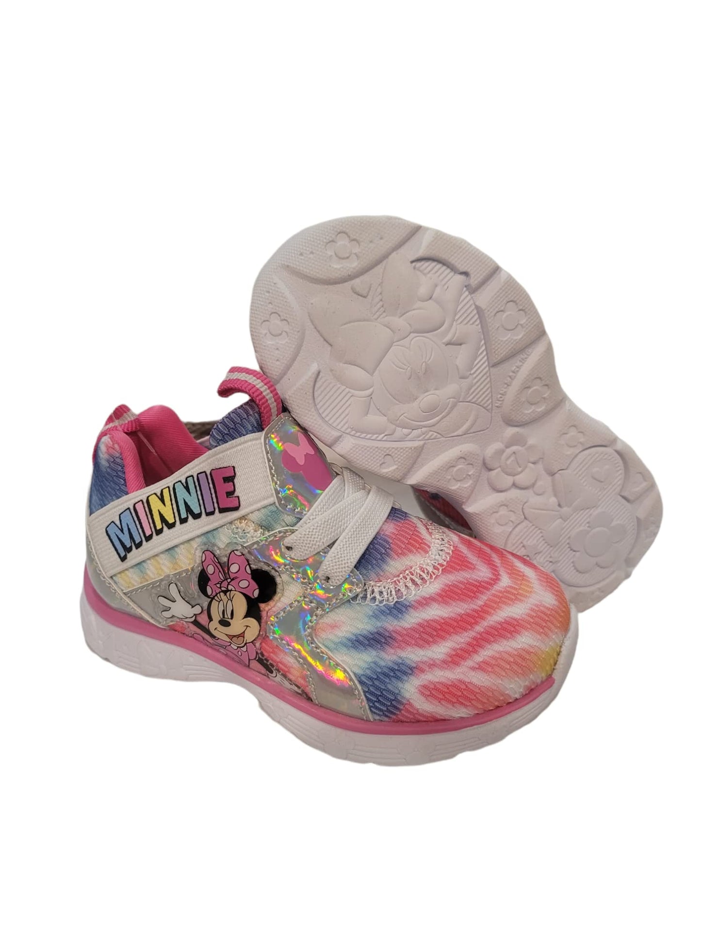 Disney Minnie Mouse Girl's Lighted Athletic Sneaker (Toddler/Little Kid)